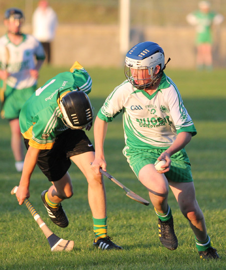 Action from the under 16 hurling championship game between Aodh Ruadh and Buncrana.