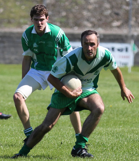 Action from the division 3 reserve league match against Naomh Mhuire.