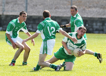 Action from the division 3 reserve league match against Naomh Mhuire.