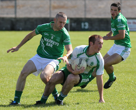 Action from the division 3 league match against Naomh Mhuire.