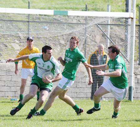 Action from the division 3 league match against Naomh Mhuire.