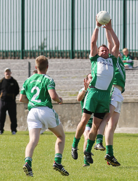 Action from the division 3 league match against Naomh Mhuire.