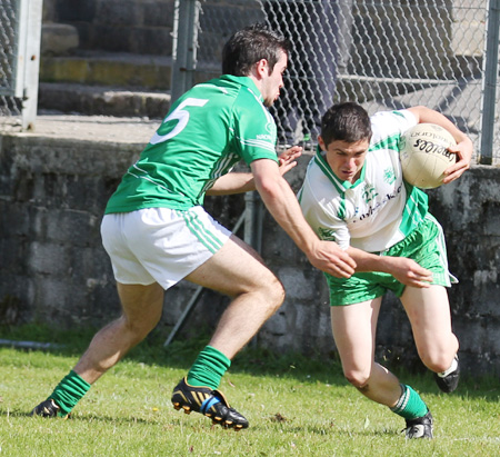 Action from the division 3 league match against Naomh Mhuire.