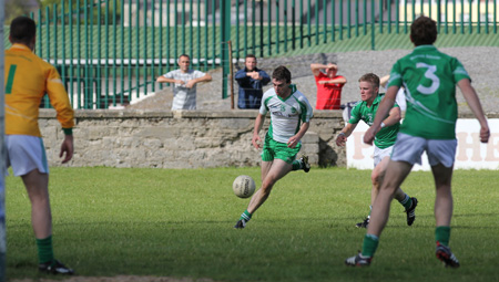 Action from the division 3 league match against Naomh Mhuire.