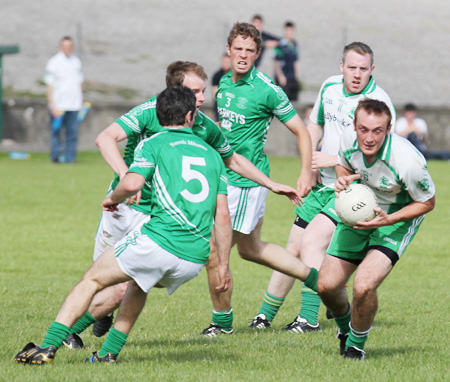 Action from the division 3 league match against Naomh Mhuire.