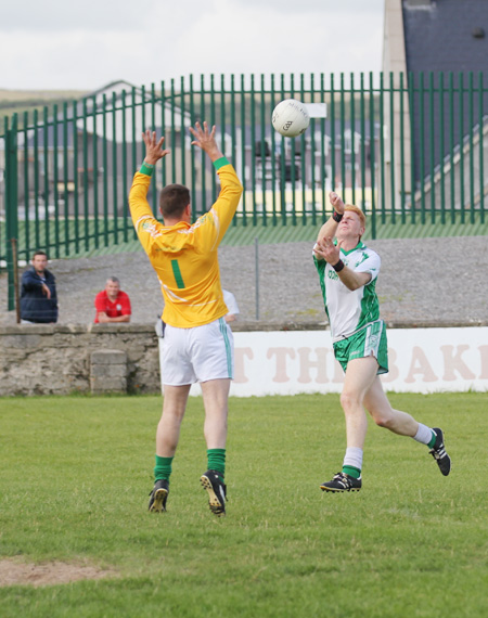 Action from the division 3 league match against Naomh Mhuire.