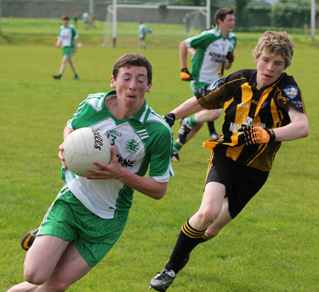 Action from the under 16 challenge against Mountbellew Moylough of Galway.