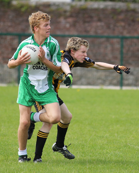 Action from the under 16 challenge against Mountbellew Moylough of Galway.