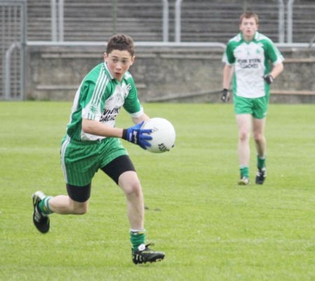 Action from the under 16 county championship final against Naomh Mhuire.