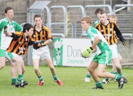 Action from the under 16 county championship final against Naomh Mhuire.