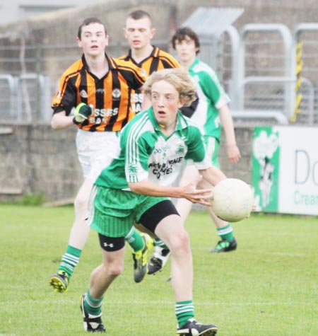 Action from the under 16 county championship final against Naomh Mhuire.