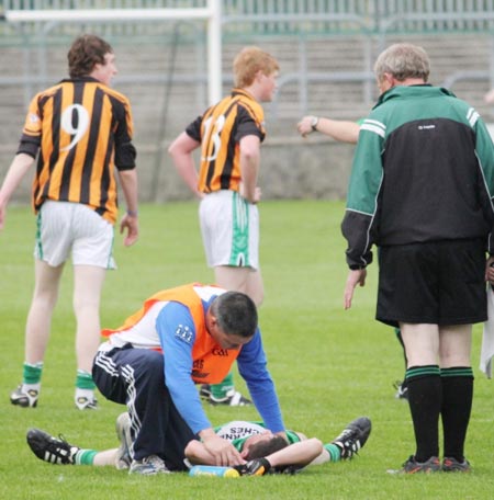 Action from the under 16 county championship final against Naomh Mhuire.