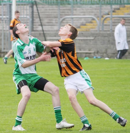 Action from the under 16 county championship final against Naomh Mhuire.