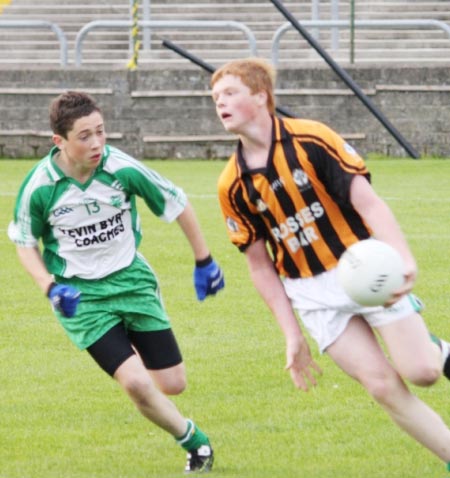 Action from the under 16 county championship final against Naomh Mhuire.