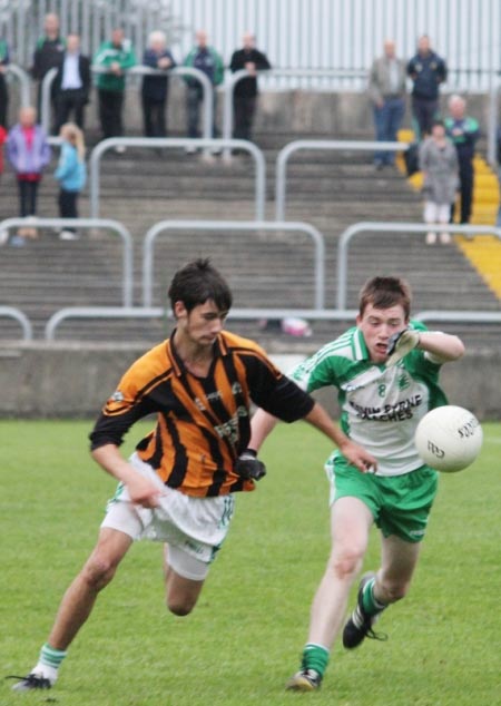 Action from the under 16 county championship final against Naomh Mhuire.