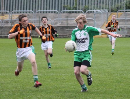 Action from the under 16 county championship final against Naomh Mhuire.