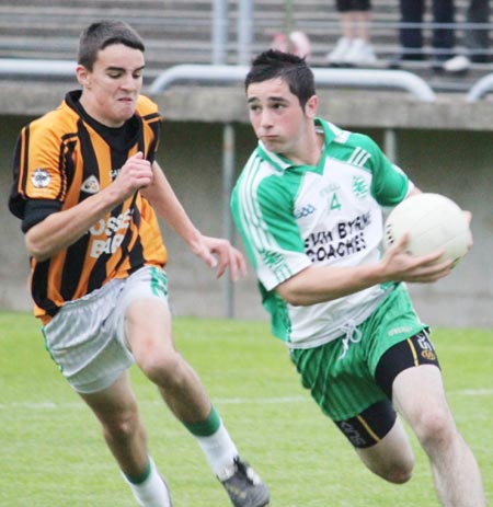 Action from the under 16 county championship final against Naomh Mhuire.