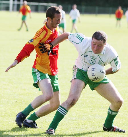 Action from the intermediate reserve football championship match against Saint Naul's.