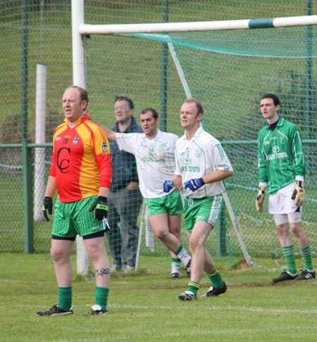 Action from the intermediate reserve football championship match against Saint Naul's.