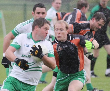 Action from the intermediate football championship match against Saint Naul's.