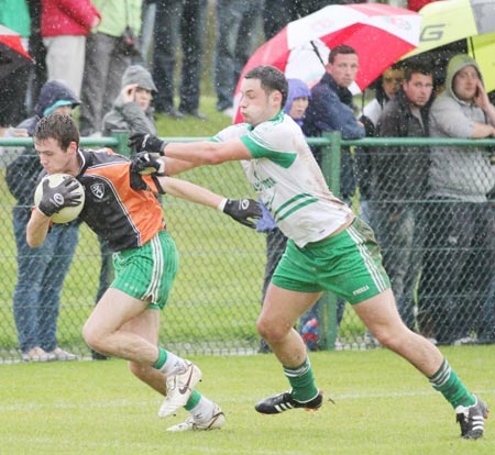 Action from the intermediate football championship match against Saint Naul's.