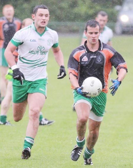 Action from the intermediate football championship match against Saint Naul's.