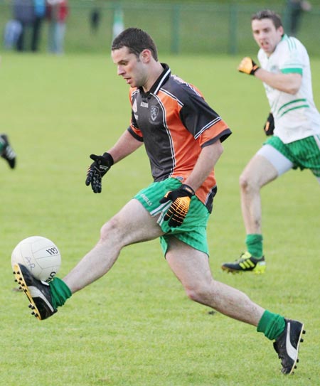 Action from the intermediate football championship match against Saint Naul's.