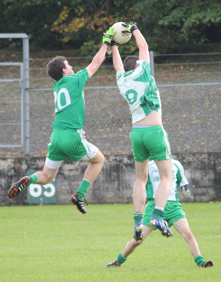 Action from the intermediate reserve football championship match against Saint Naul's.