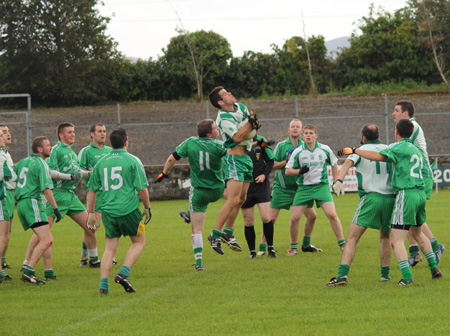 Action from the intermediate reserve football championship match against Saint Naul's.