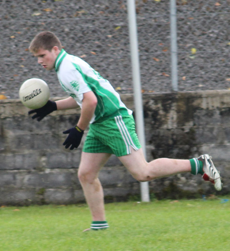 Action from the intermediate reserve football championship match against Saint Naul's.