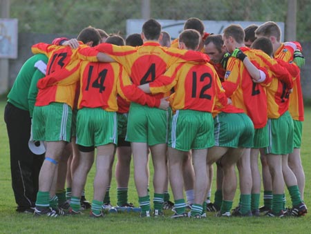 Action from the intermediate reserve football championship match against Saint Naul's.