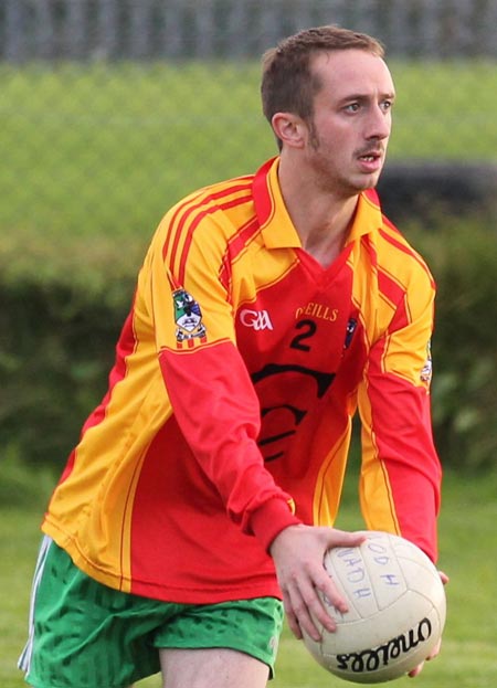 Action from the intermediate reserve football championship match against Saint Naul's.