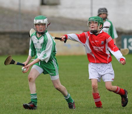 Action from the Aodh Ó Dlaigh tournament in Father Tierney Park.