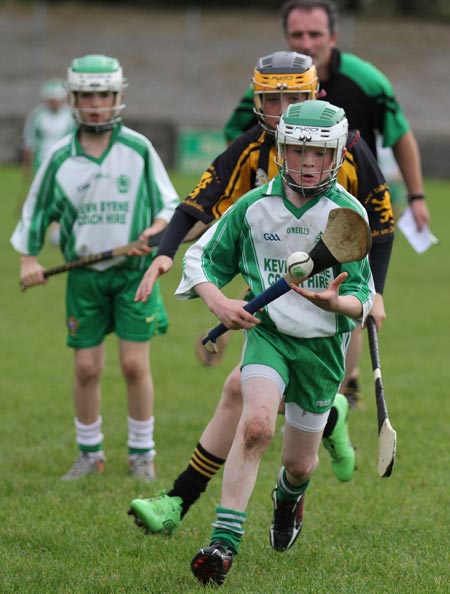 Action from the Aodh Ó Dlaigh tournament in Father Tierney Park.