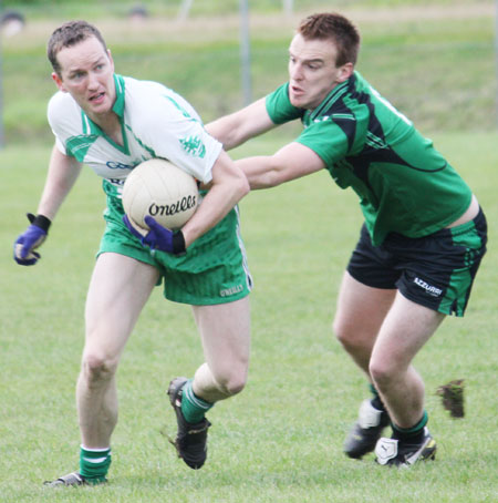 Action from the league match against Naomh Bríd.