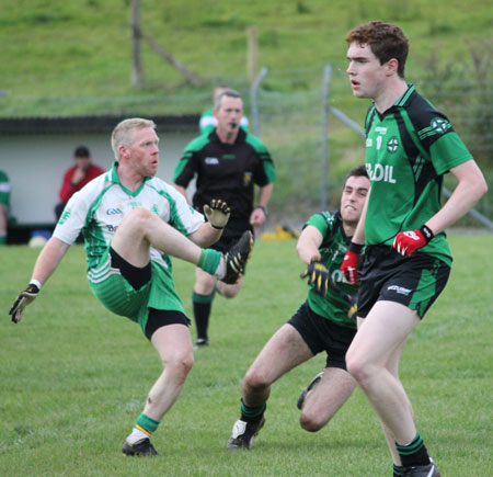 Action from the league match against Naomh Bríd.