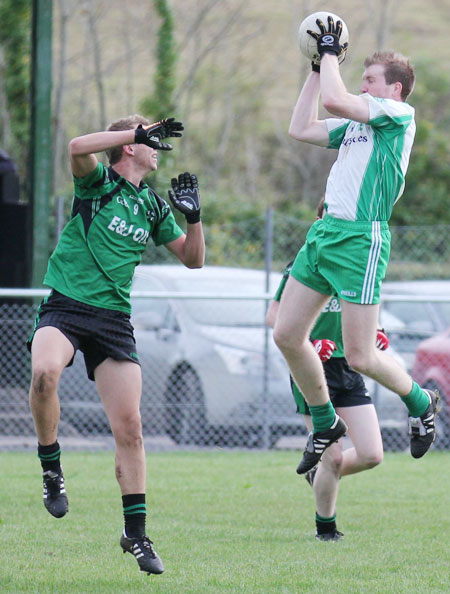 Action from the league match against Naomh Bríd.