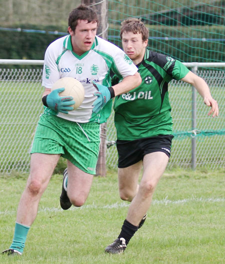 Action from the league match against Naomh Bríd.