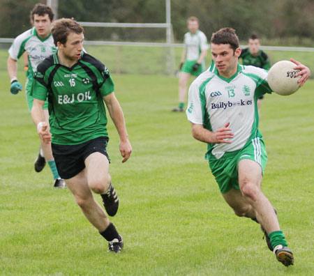 Action from the league match against Naomh Bríd.