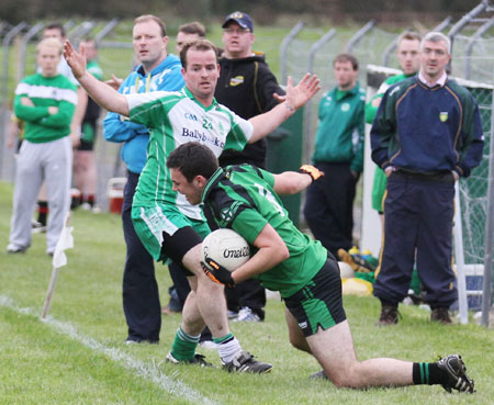 Action from the league match against Naomh Bríd.