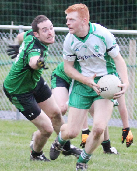 Action from the league match against Naomh Bríd.