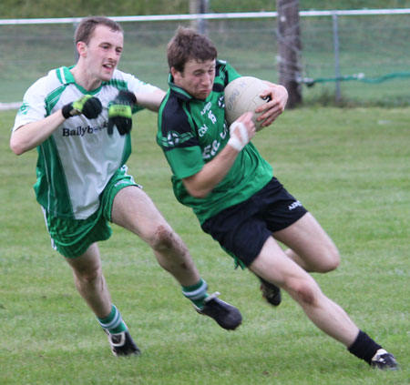 Action from the league match against Naomh Bríd.