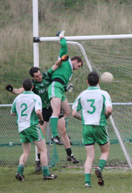Action from the league match against Naomh Bríd.