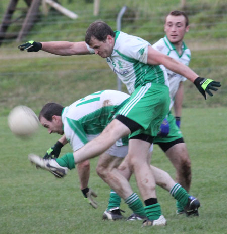 Action from the league match against Naomh Bríd.