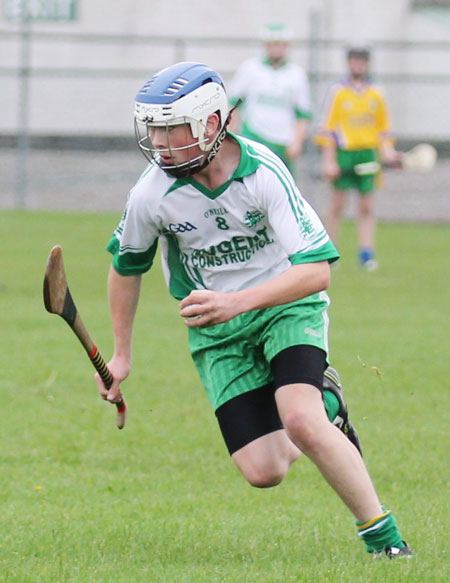 Action from the Aodh Ruadh v Burt game.