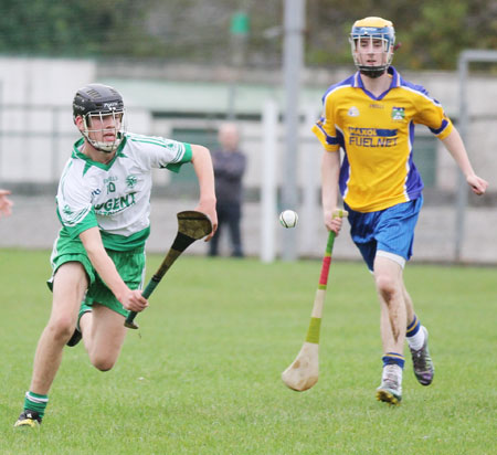 Action from the Aodh Ruadh v Burt game.