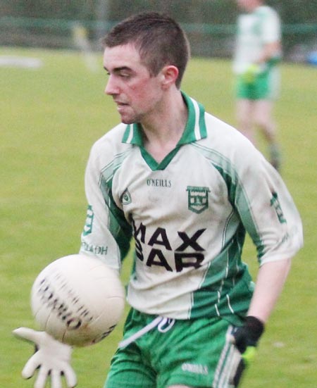 Action from the intermediate reserve football championship match against Saint Naul's.