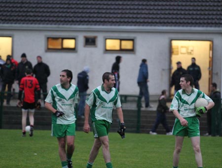 Action from the intermediate reserve football championship match against Saint Naul's.