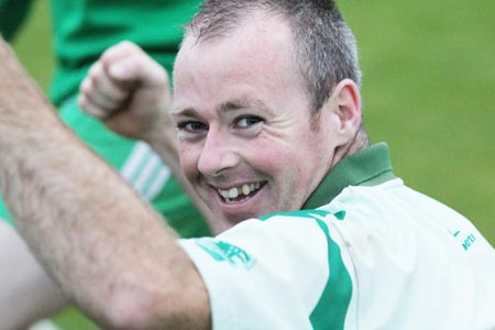 Action from the intermediate reserve football championship match against Saint Naul's.