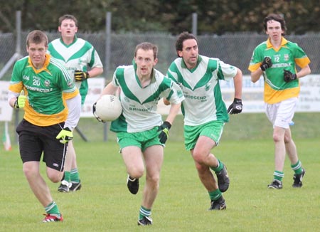 Action from the division three reserve football league match against Buncrana.